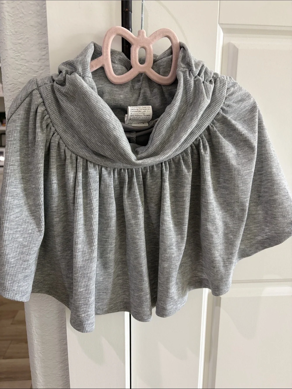 SHEIN Girls' Sz8 Gray Short Sleeve Tee/Skirt Set